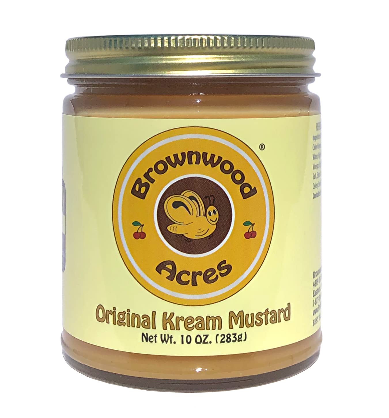 Original Kream Mustard by Brownwood Acres | Handcrafted in Northern Michigan since 1945 - (10 Ounce)
