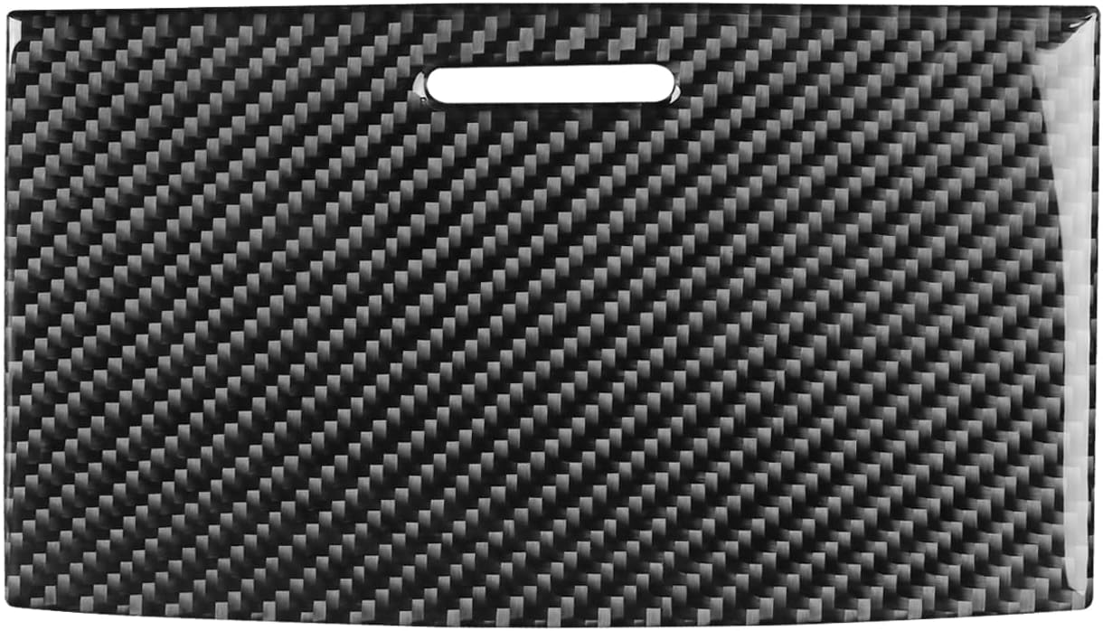 Real Carbon Fiber Compatible with Ford Taurus SEL/Limited/SE/SHO 2013-2019 2014 2015 2016 2017 2018 Accessories Car Storage Box Panel Cover Interior Trim Sticker Decal Black 1PC