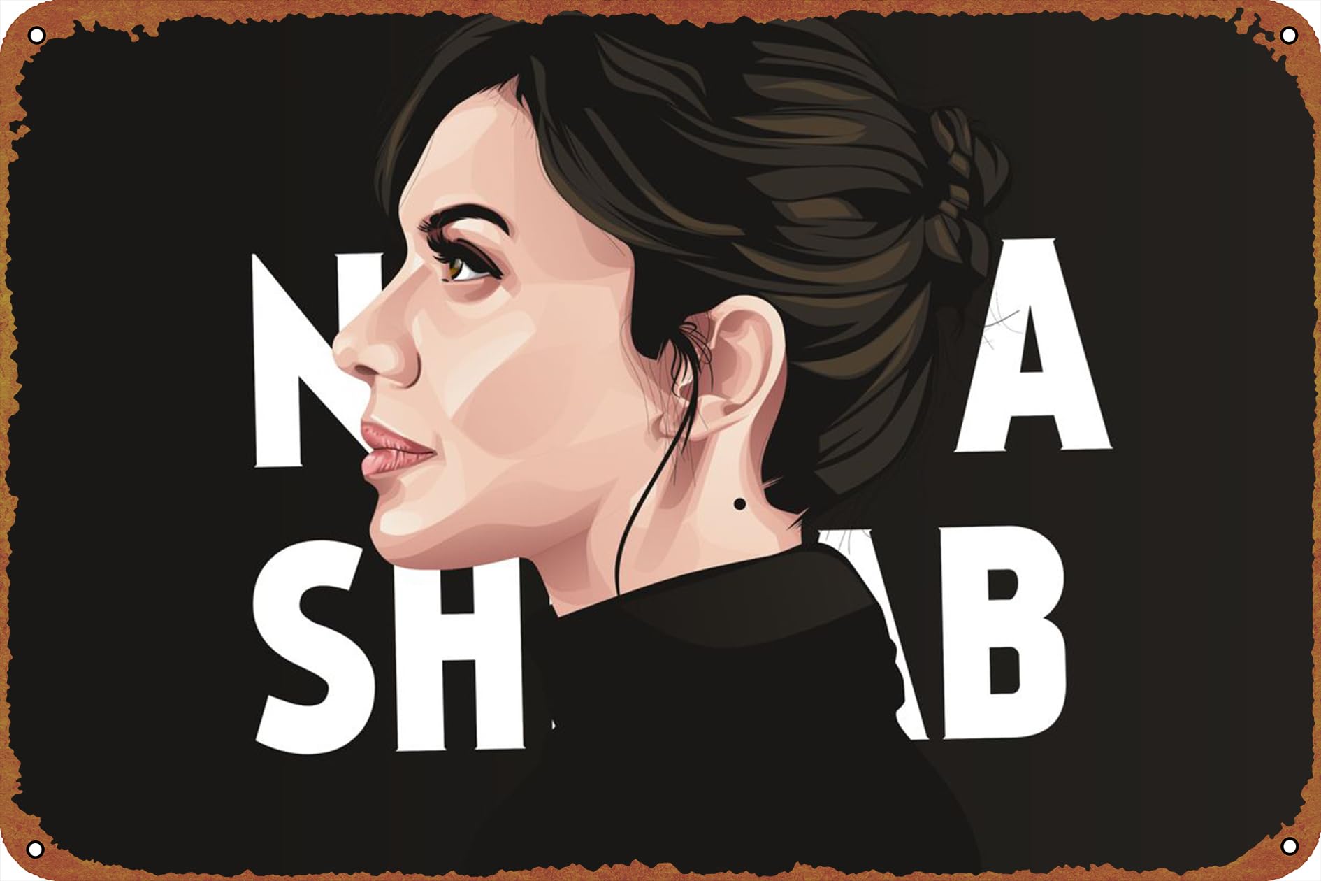 Amazon.com : Najwa Shihab Poster Vintage Tin Sign for Bar Office Home Wall  Decor Gift Retro Metal Sign 12 X 8 inch : Home & Kitchen