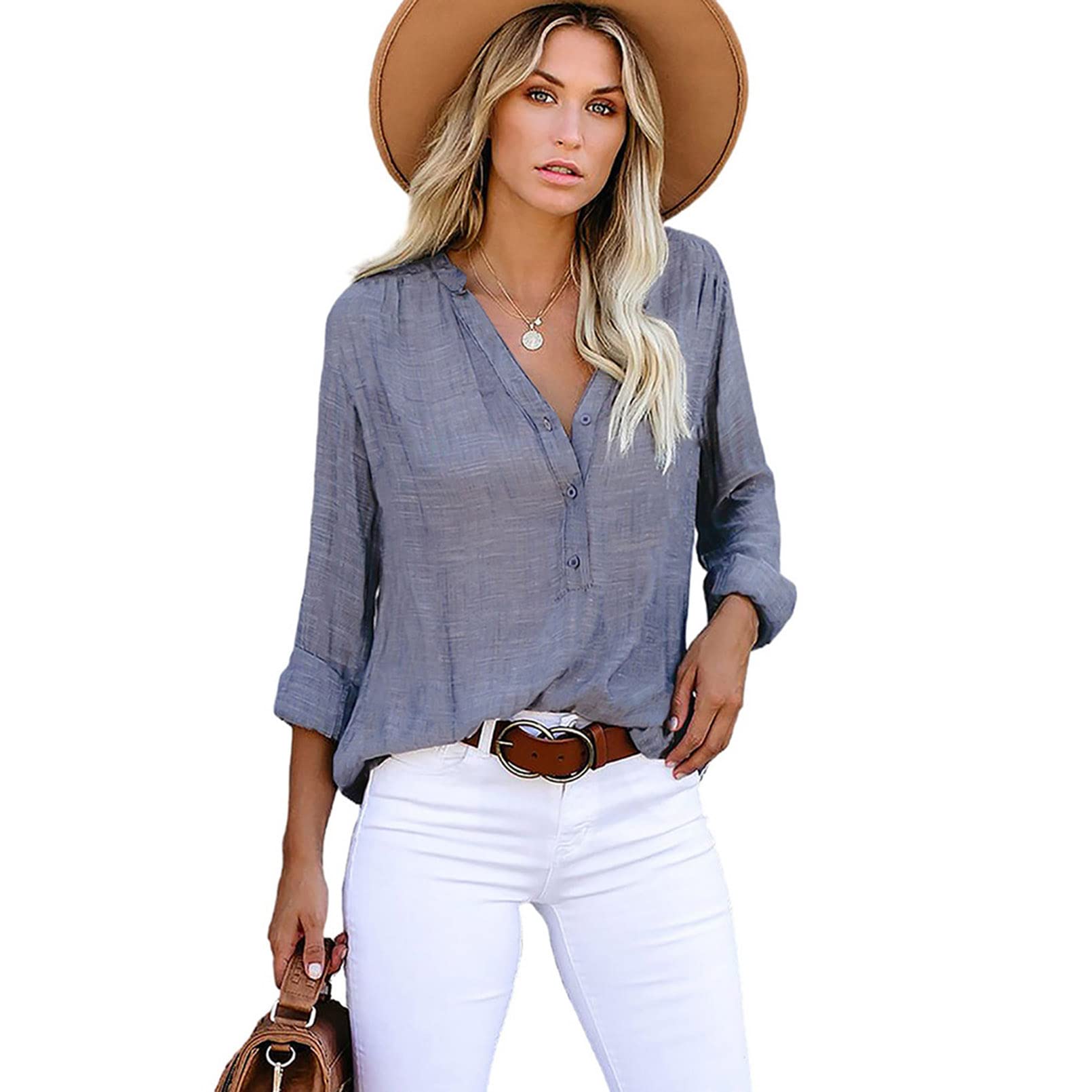 Cardigan blouses en mousseline légers et infroissables pour les voyages