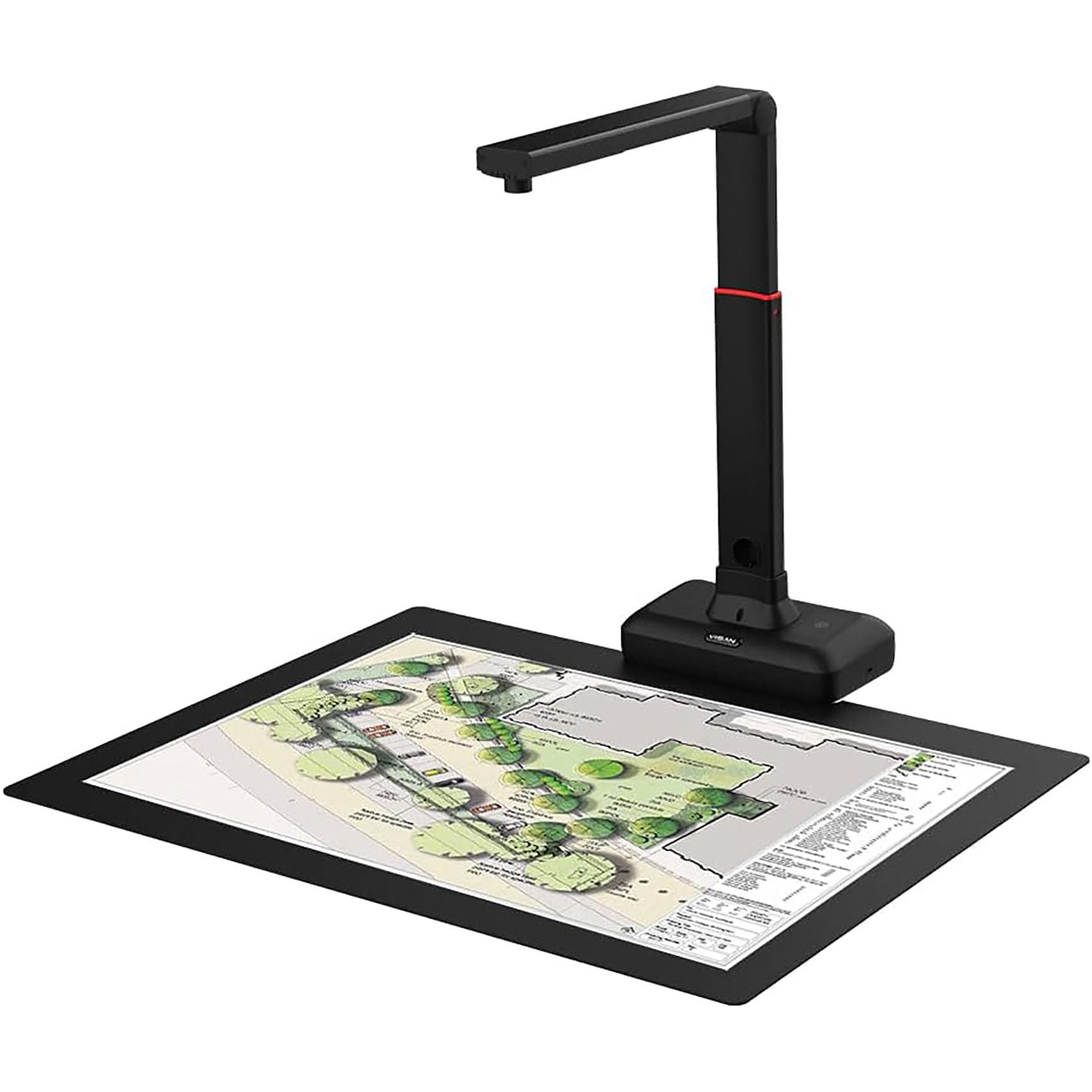 Escáner superior, escáner de cámara de gran formato A2/A3 para libros y documentos, alta resolución de 23 MP, aplanado automático y tecnologías de eliminación de huellas dactilares
