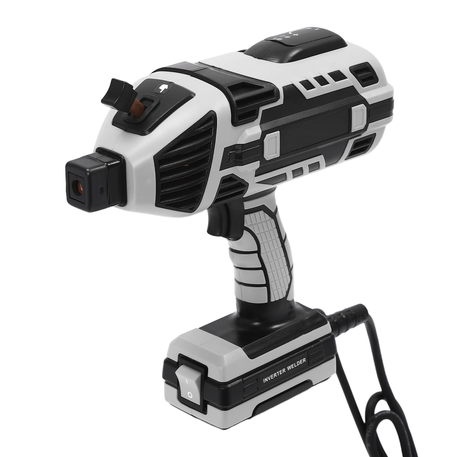 Saldatrice laser con spazzola per saldatura, saldatrice manuale per riparazione auto e ringhiere, diametro filo di saldatura 2,5-3,2 mm, grigio