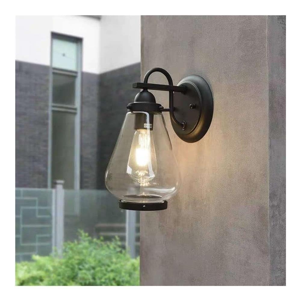 Lampada da Parete in Vetro in Stile Industriale retrò Americano