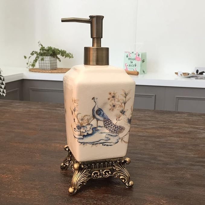 Vintage Ceramic Soap Dispenser For Bathroom Kitchen,Simple