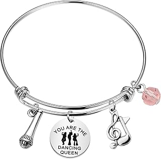 Mamma Broadway Theater Bracelet Donna and The Dynamos Fans Gift You Are The Dancing Queen Jewelry For Music Drama Fans (Dancing Queen Br-S)