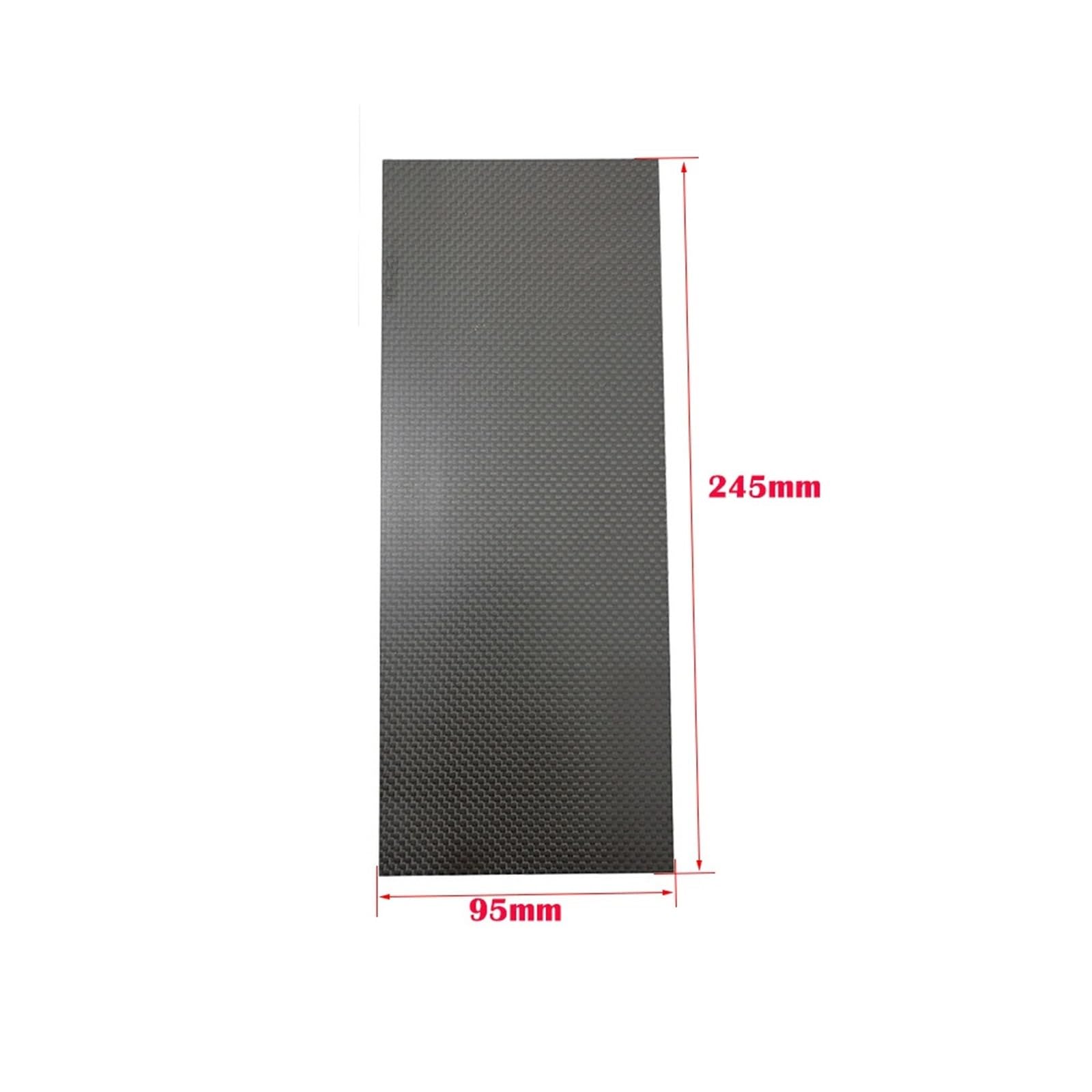 1pcs 0.5-5MM 95X245mm 3K Surface Carbon Plate Panel Sheets High Composite Hardness Material Pure Carbon Fiber Board 3k Carbon Fiber(3.0mm Twill Glossy)