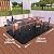 Extra Large 80x48 inch Grill Mat for Outdoor Under BBQ, Griddle, Charcoal, Flat Top, Smoker, Stove, Wood Deck & Patio Protective Mat, Indoor Fireplace Mats, Front Back Sides Fireproof Waterproof Pad