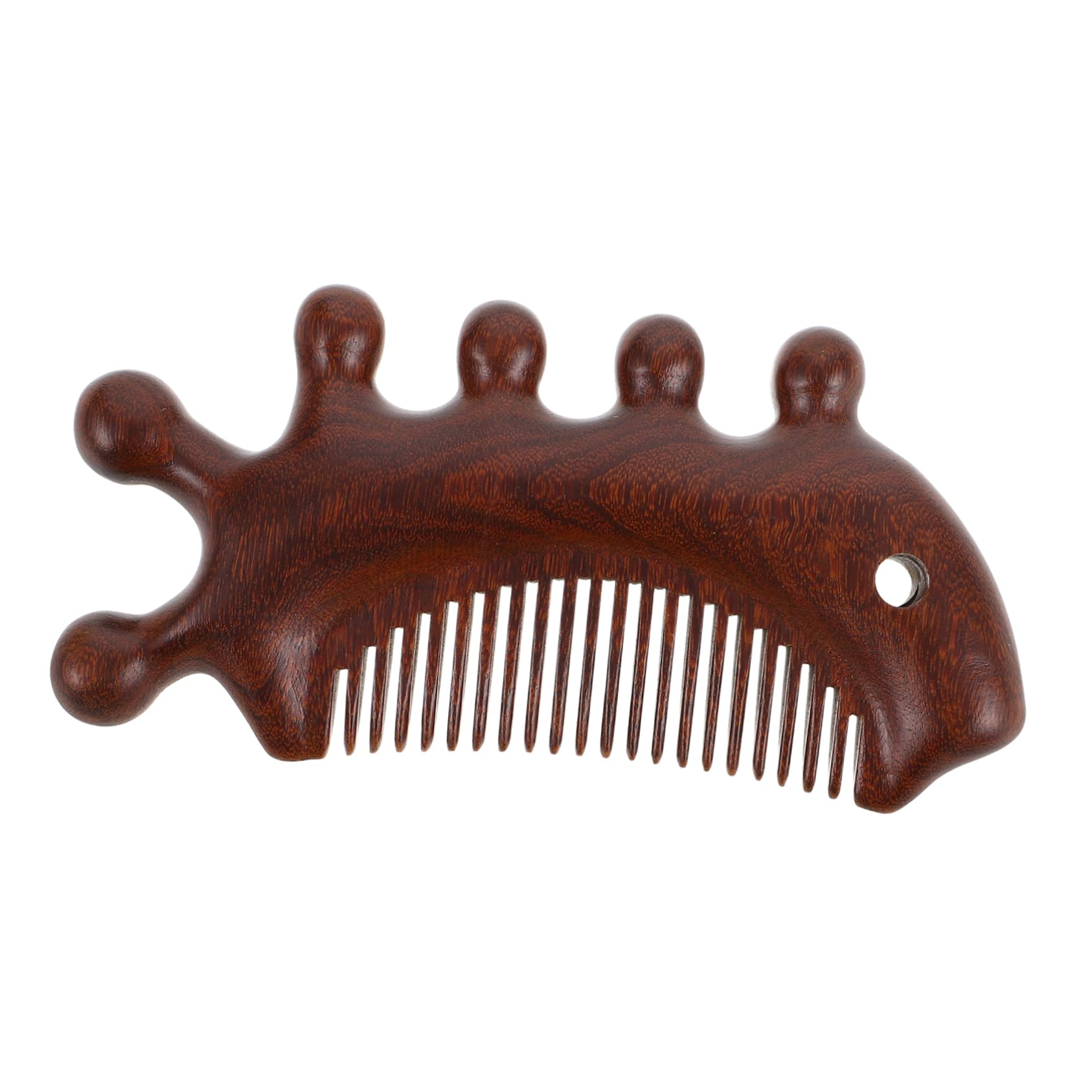Beavorty Sandalwood Head Scalp Comb for Massage Hair Comb Scalp Scratcher Massager