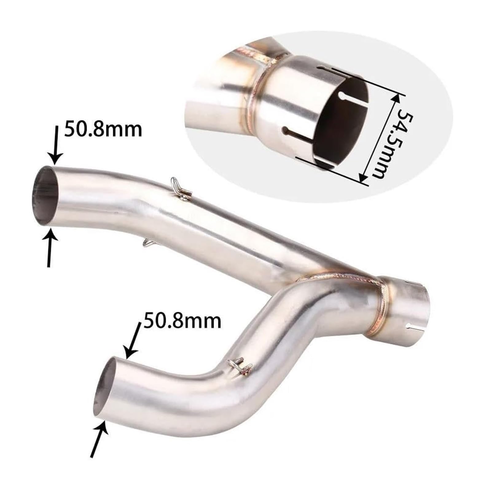 Tubo De Enlace Medio Escape para A&prilia para Shiver 900 2017-2021 Silenciador De Motocicleta Tubo De Conexión Intermedia Escape Silenciadores De Extremo De Motocicleta
