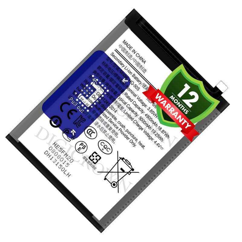 Image of Original HQ-50S Battery Compatible for Samsung Galaxy A02 | A02s | A03 | A03s | A14 (4G) | F02s | M02s - (5000mAh) - 1 Year Warranty DF7