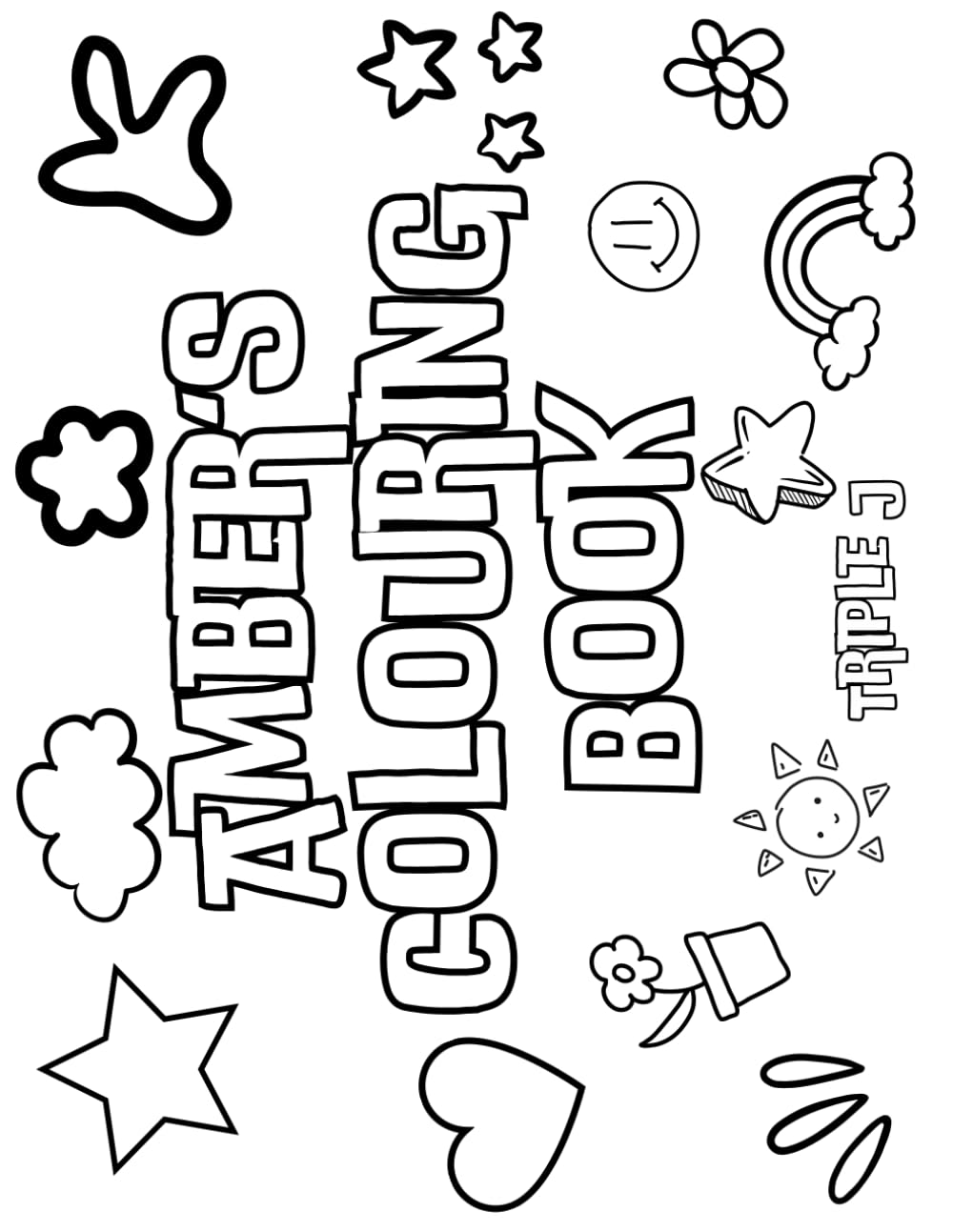 Amber's Colouring Book: Personalised with Your Name on Every Page