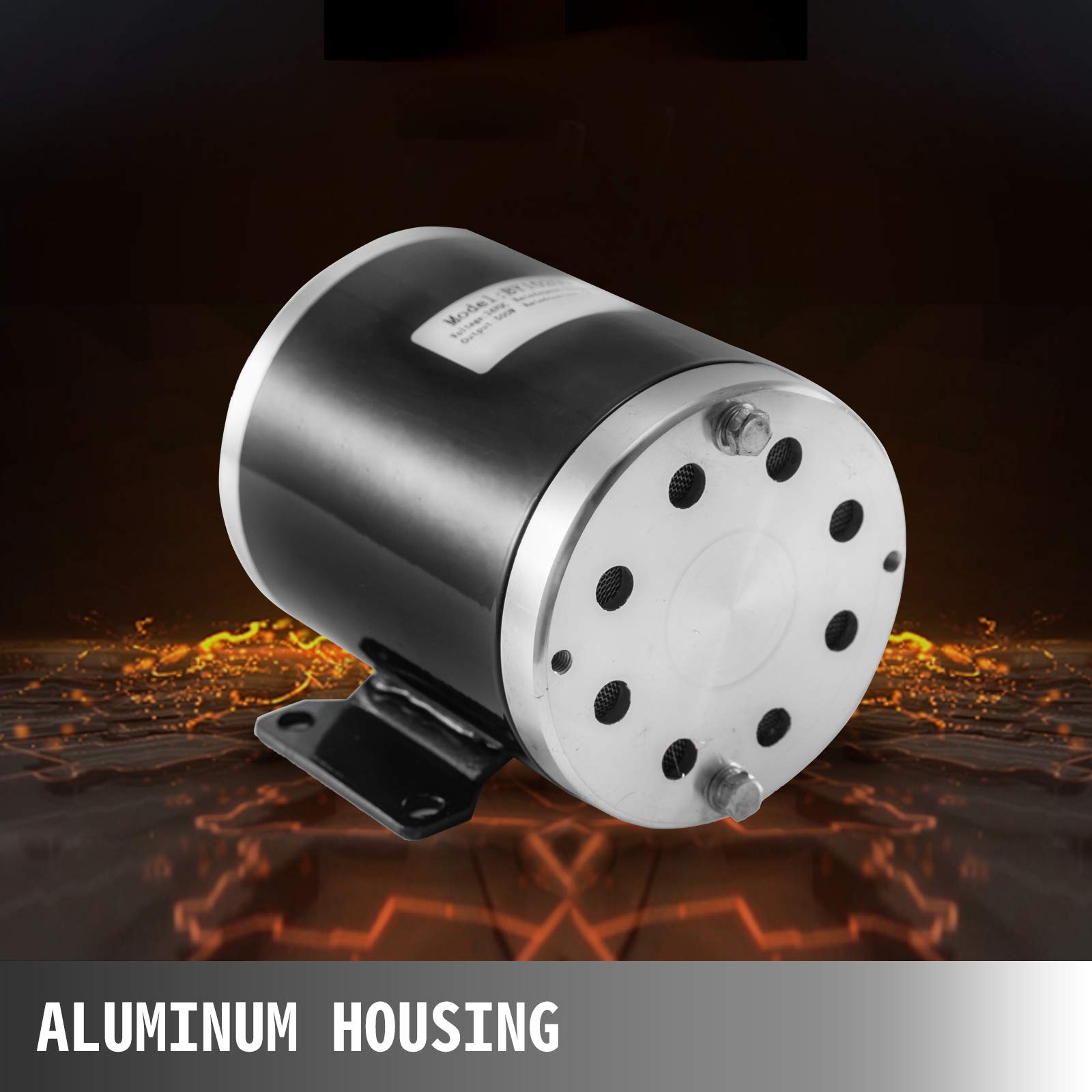 VEVOR 1/3 Hp DC Motor Rated Speed 1750 RPM 90V Electric Motor Permanent