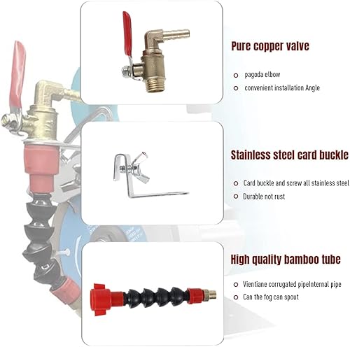 Miniatura 3 de Dust Remover Water Sprayer for Cutting Machine, Cutting Machine Misting System Water Sprayer, Universal Dust Remover Water Sprayer System Nozzle,