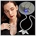 Ximimark 2 pcs Fashion Woman Jewelry Flying Heart Glow Locket with Rose Wings Magic Glow in the dark Jewelry Necklace