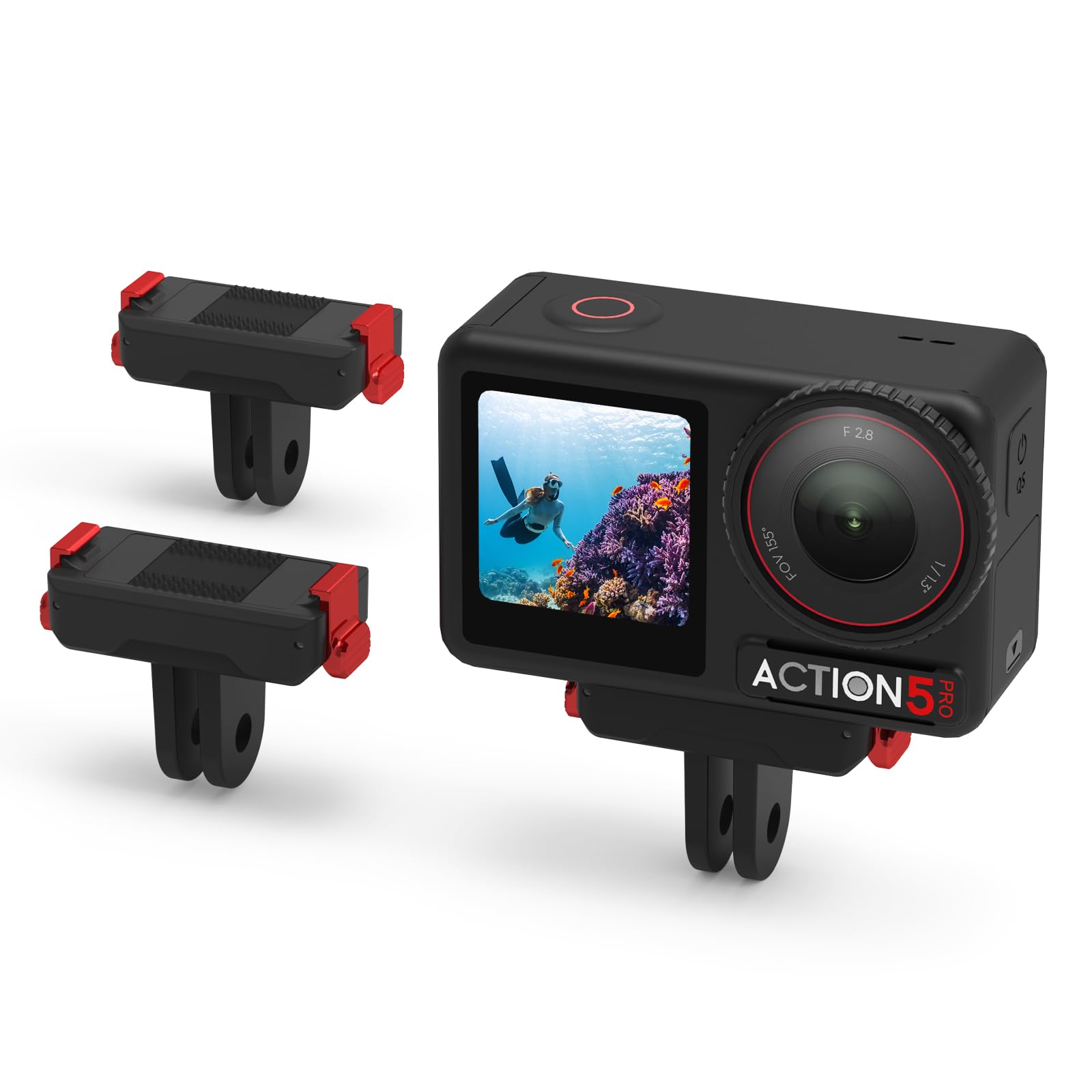 BRDRC 2 Pack Magnetic Quick Release Adapter Mount for DJI Action, Expansion Base with 1/4 Screw Hole for Go Pro Adapter Compatible with DJI Osmo 360, Action 5 Pro 4 3 Accessories-picture-26