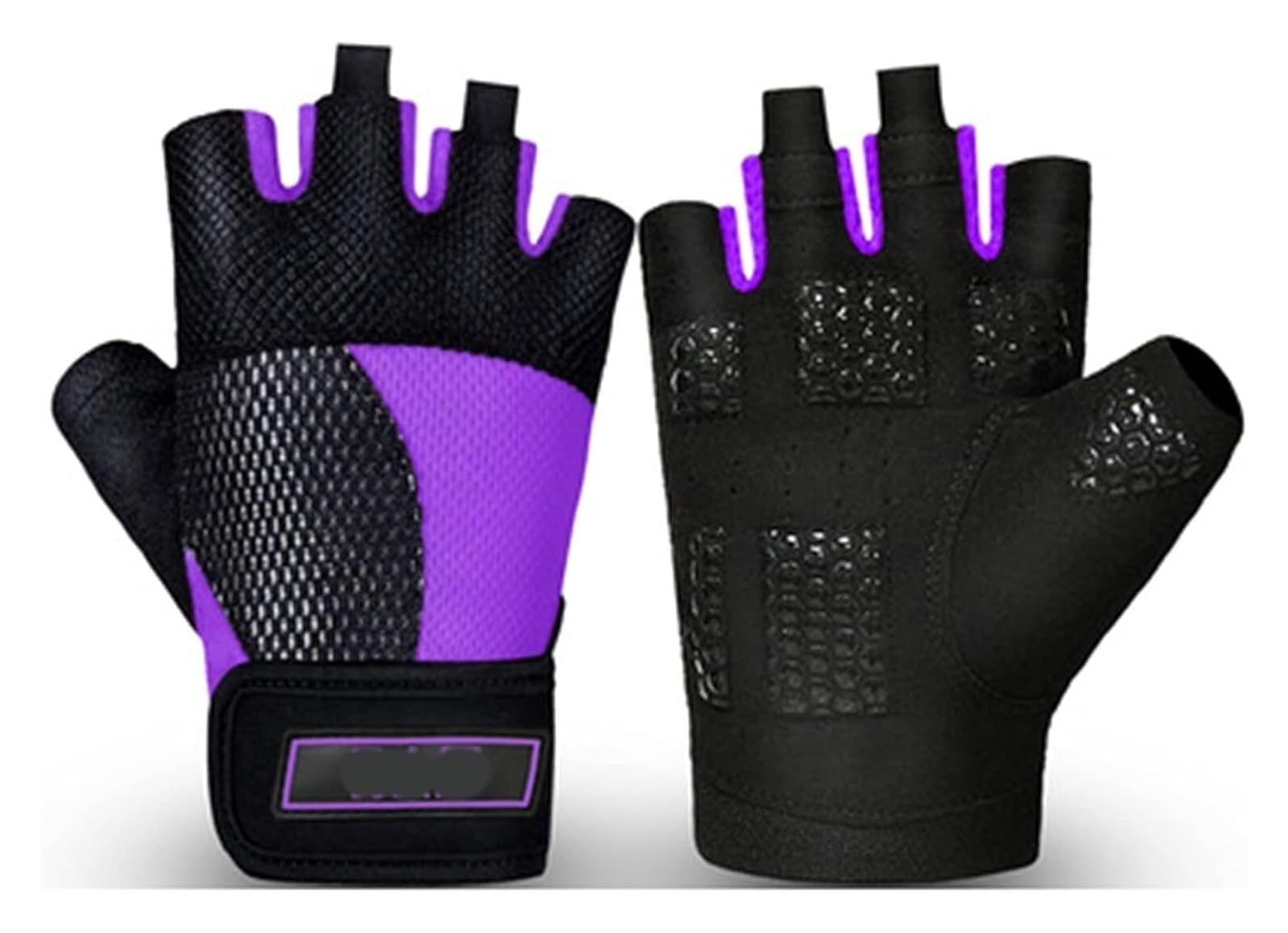 Guanti da guida senza dita, guanti sportivi, guanti mezze dita, guanti for sollevamento pesi con supporto for il polso Guanti da palestra for uomo e donna Guanti imbottiti con protezione antiscivolo s