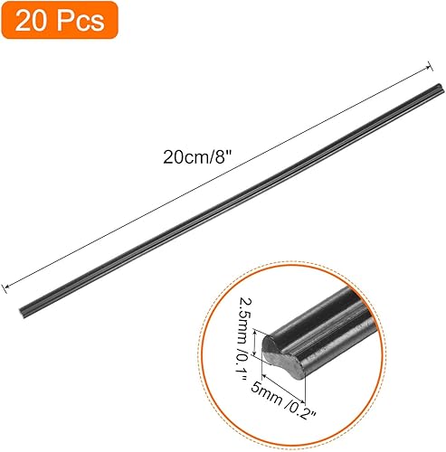 Miniatura 2 de MECCANIXITY 20 varillas de soldadura de plástico de 8 pulgadas, tiras de soldadura ABS, varillas de soldadura para soldador de plástico, parachoques