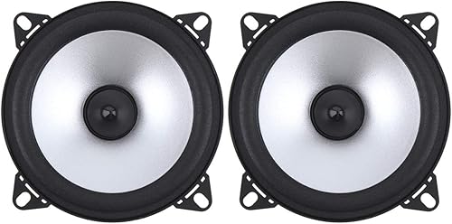 ePathChina 2 unids 4 pulgadas 60 W 2 vías coche coaxial vehículo puerta auto audio música estéreo rango completo frecuencia HiFi altavoces