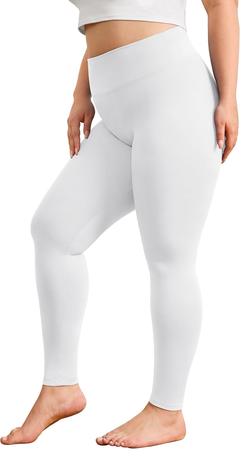 VALANDY Creamlush Plus Size Leggings for Women-High Waisted Tummy Control Buttery Soft Yoga Pants - Image 4