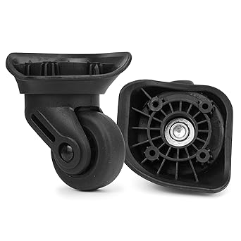 Zoofen Luggage Wheels Replacement 2 pcs Suitcase Replacement Wheels Wear-Resistant Luggage Carry On Spinner Wheels with 4 Holes ZA-72A
