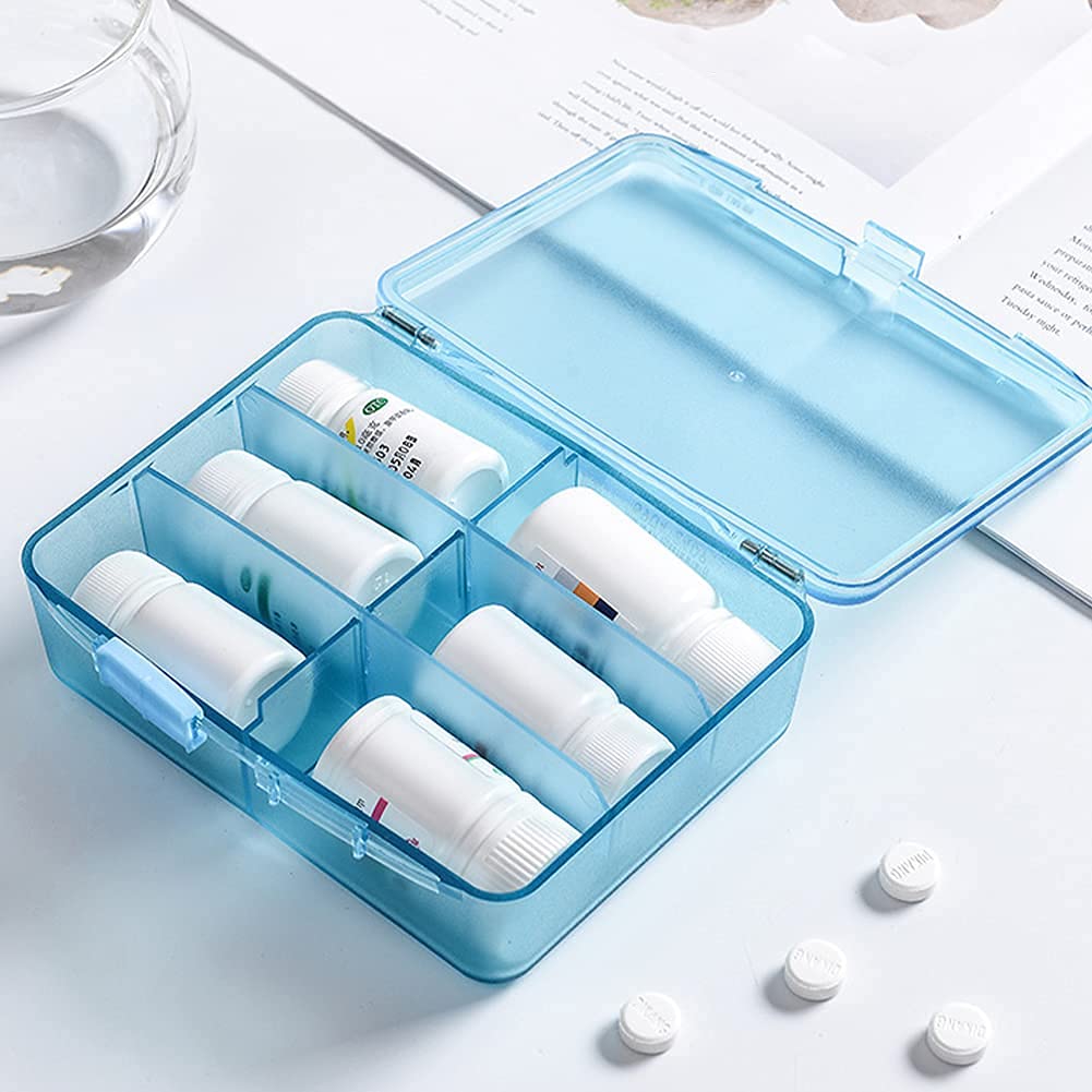 Pilulier Pilulier Organisateur de Pilulier Organisateur de Vitamines 7 Jours Pilulier Hebdomadaire Distributeurs de Pilules et Rappels Pilulier Médical Sulies Rose, Taille Unique