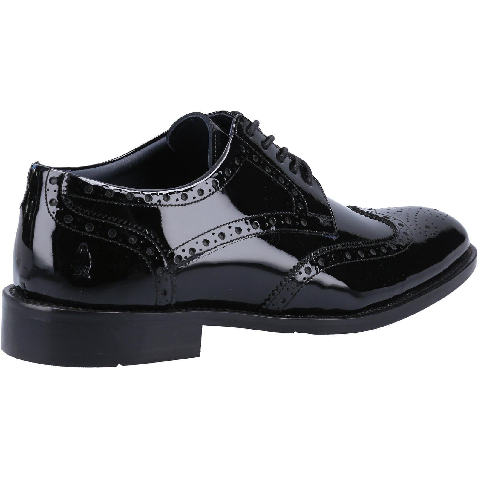Hush Puppies Męskie buty lakierowane Dustin Brogue, Blk, 38.5 EU
