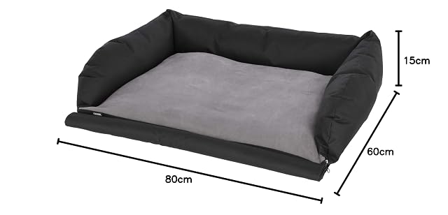 Foto 8 de 8 de Kerbl - Cama de Coche para Perro, 80 x 60 cm, Color Negro