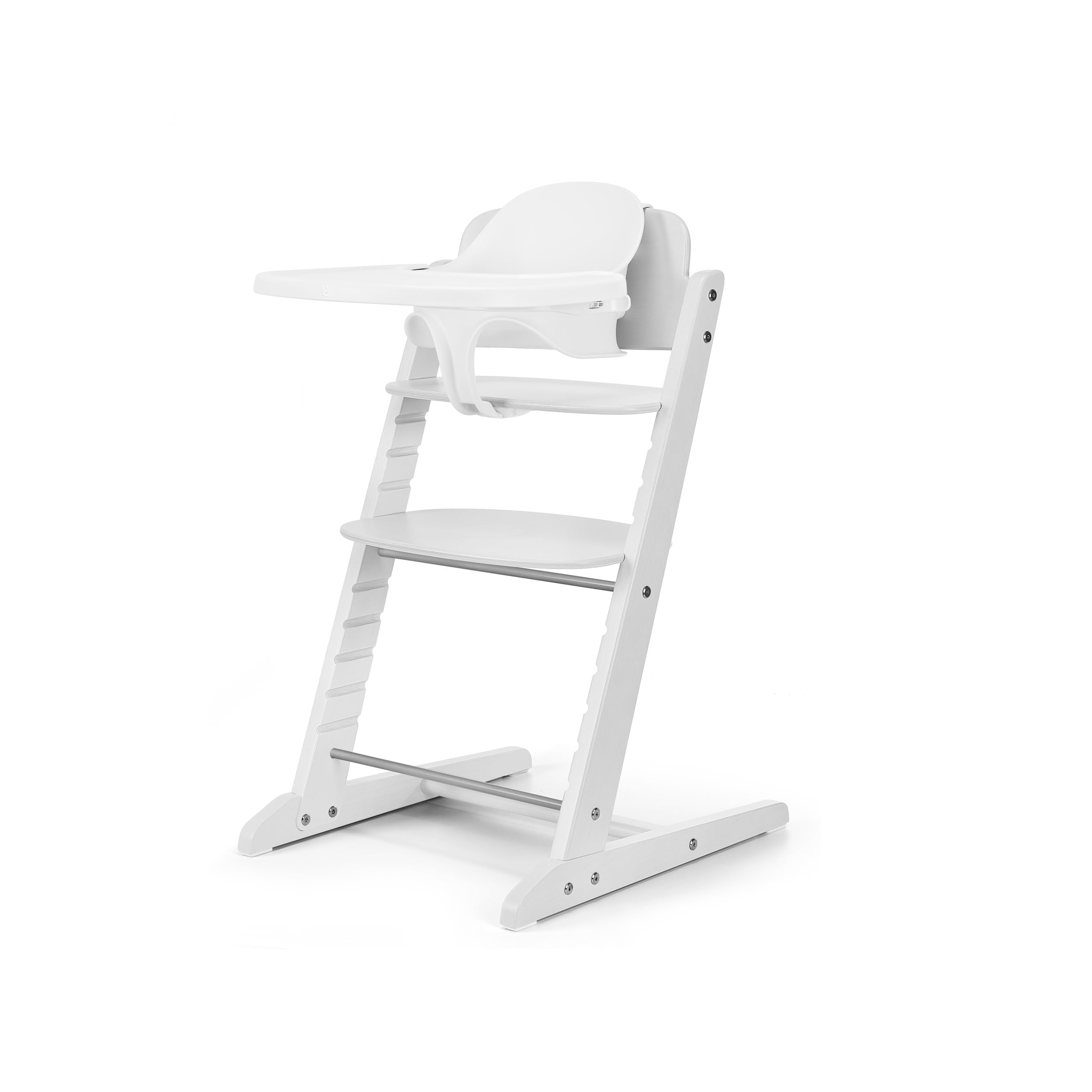 CYBEX Gold krzesełko do karmienia IRIS 3w1 Zestaw, Rośnie razem z dzieckiem, 6 miesięcy - 99 lat, wraz z zestawem dla niemowląt i tacą, drewno bukowe/plastik, All White