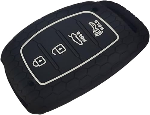 Miniatura 5 de Funda de silicona para llavero con control remoto sin llave, compatible con Hyundai Elantra Elantra GT Ioniq Sonata Tucson 2016-2021 (Flip Fob no
