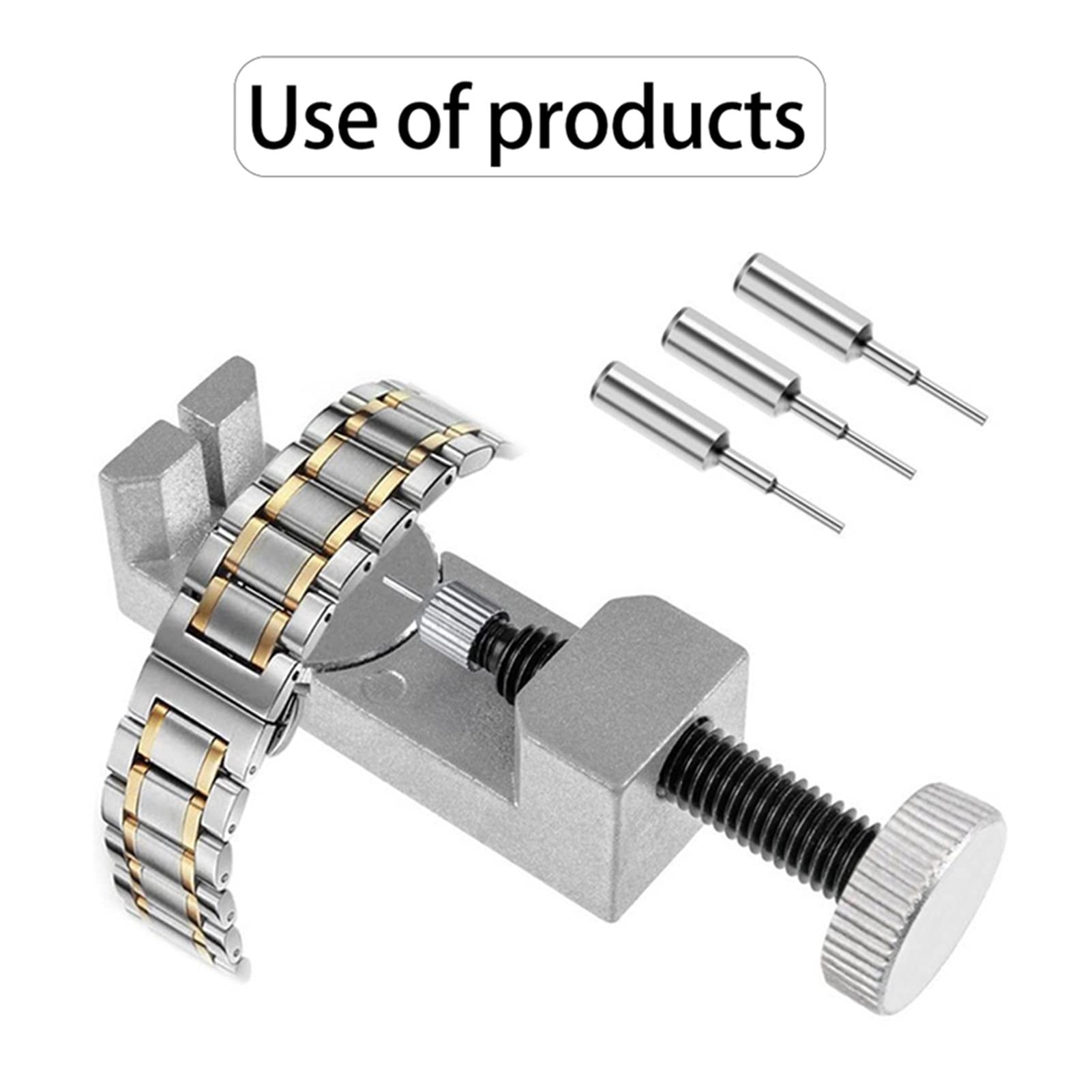 Outil de démontage de Bracelet de réglage de Hauteur réglable en métal Outil de réparation de Montre Kit d'outils de réparation