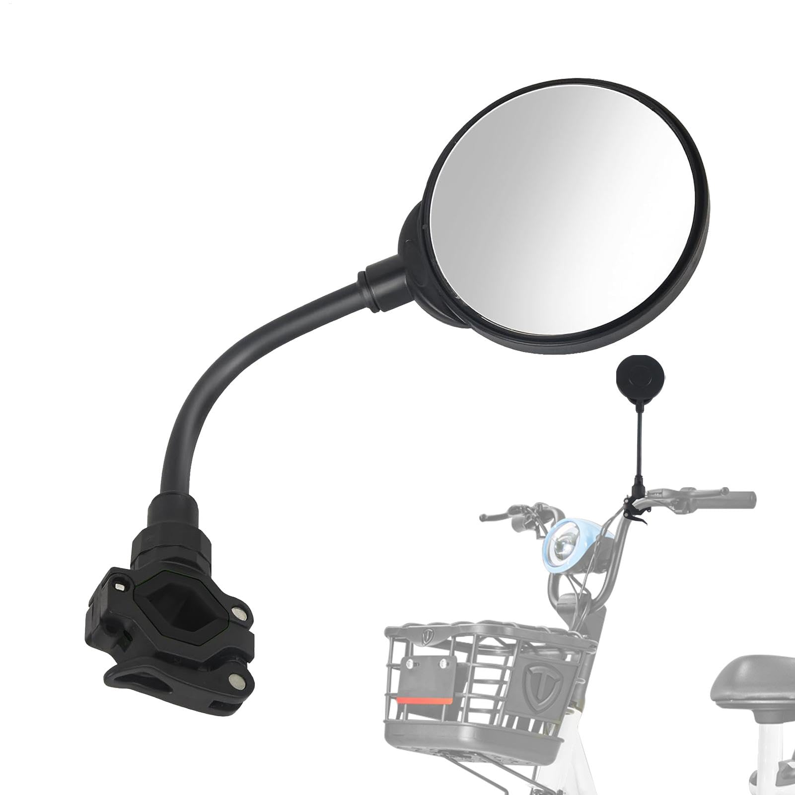 Pram Mirror to See Babies - Pram Mirror for Walking, Built with an Aluminium and a Belly Shell | Easy to Install Pram Accessories for