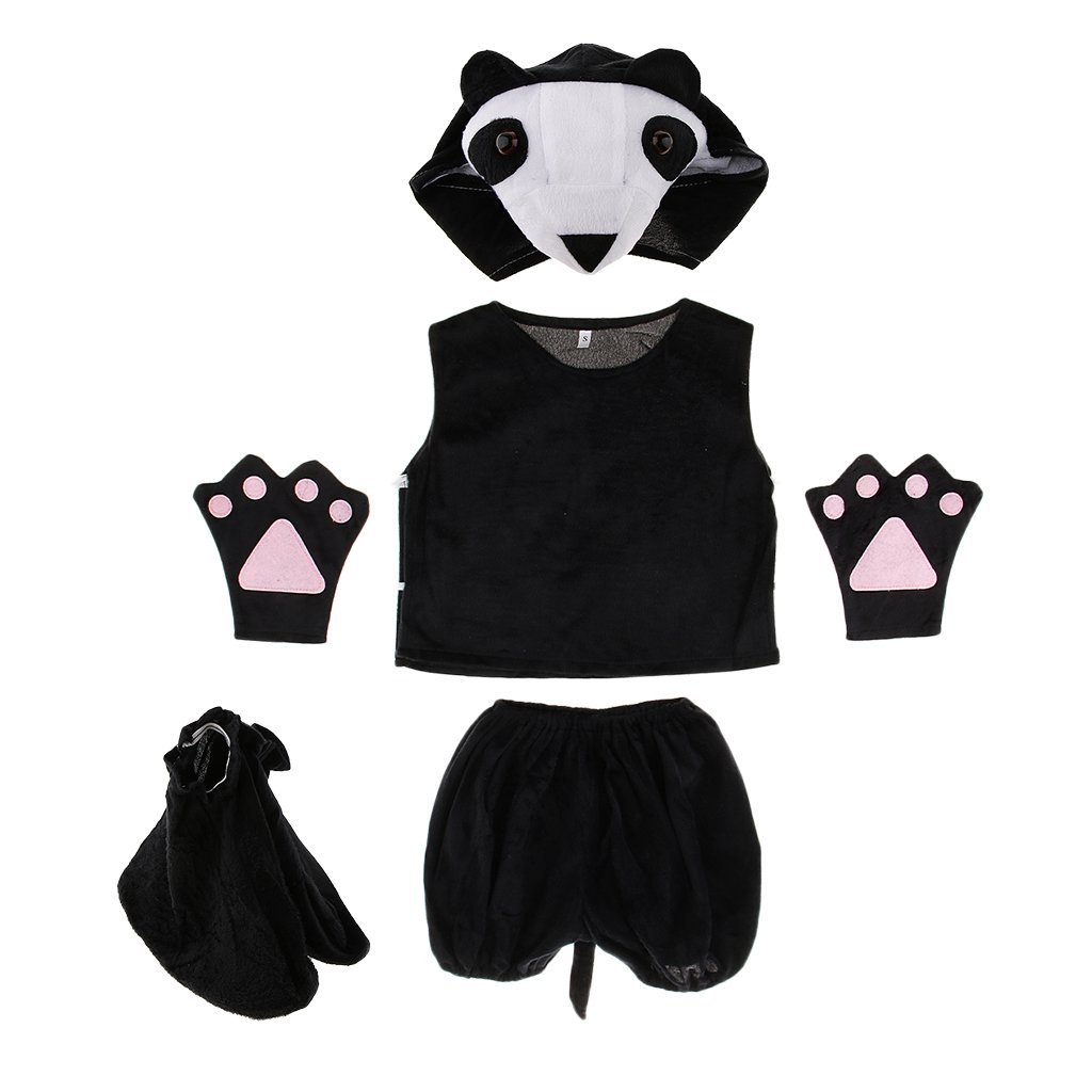 Buy C2K Kids Animal Costume Set Panda Hat Top Shorts Gloves Shoes Party