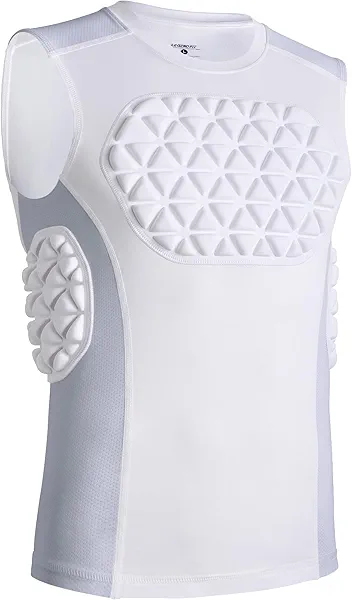 Legendfit Youth Baseball Football Chest Rib Protector Padded Compression Shirt Support Softball Lacrosse Heart Sternum Guard