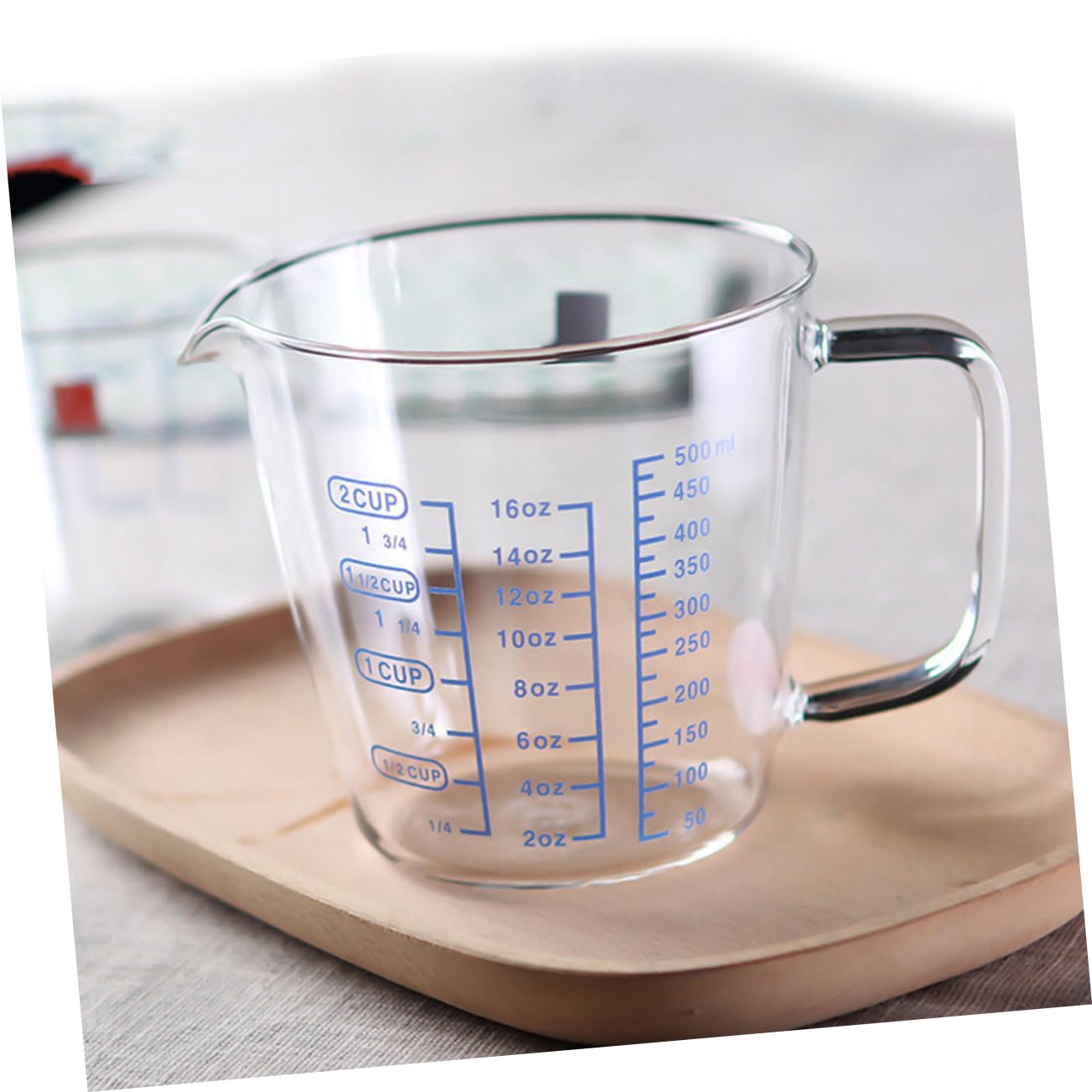 2 pièces Tasse à Mesurer Graduée Verre Borosilicate de Pratique pour Baking et Mesure de et Facile à Nettoyer