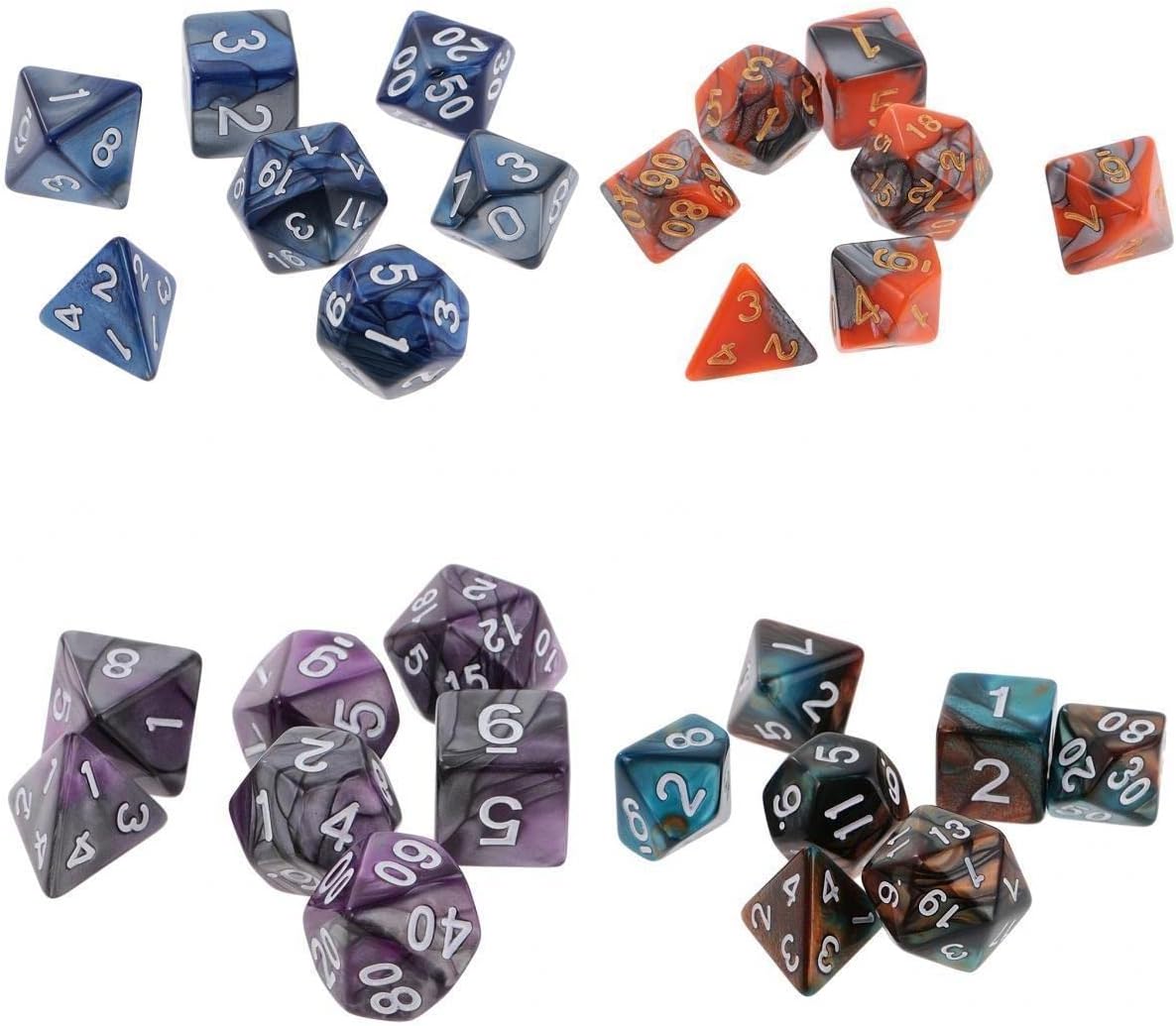 ー品販売 N A 28個 個アクリル2色多面体サイコロにあるd Rpgmtgテーブルゲーム Dnd D