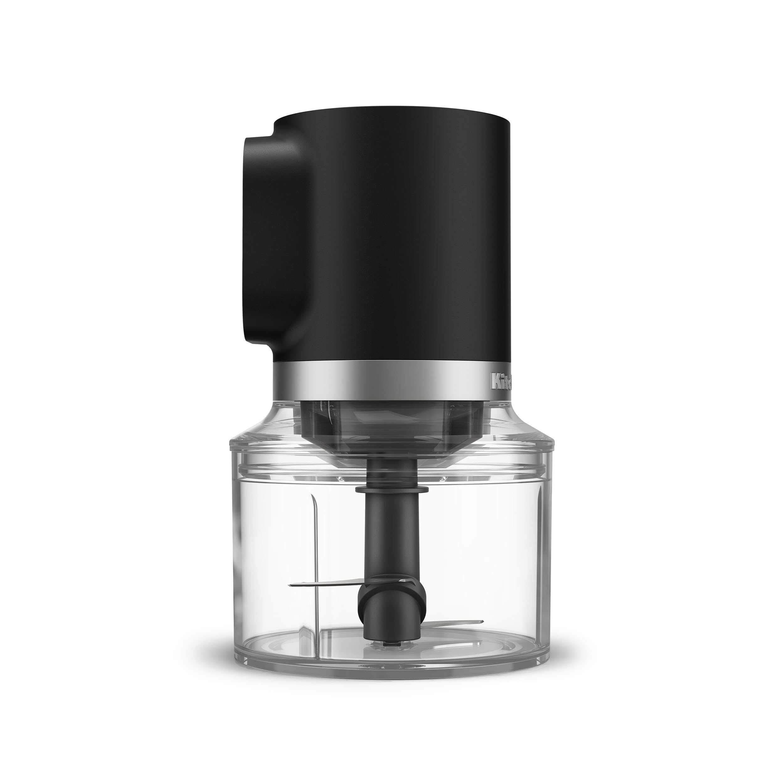 KitchenAid Go Kabelloser Zerkleinerer, 0,83L / 3,5 Cups, Hacken, Mixen & Pürieren, BPA-freier Behälter mit Vorratdeckel, spülmaschinenfest, Akku & Ladegerät separat, Mattschwarz