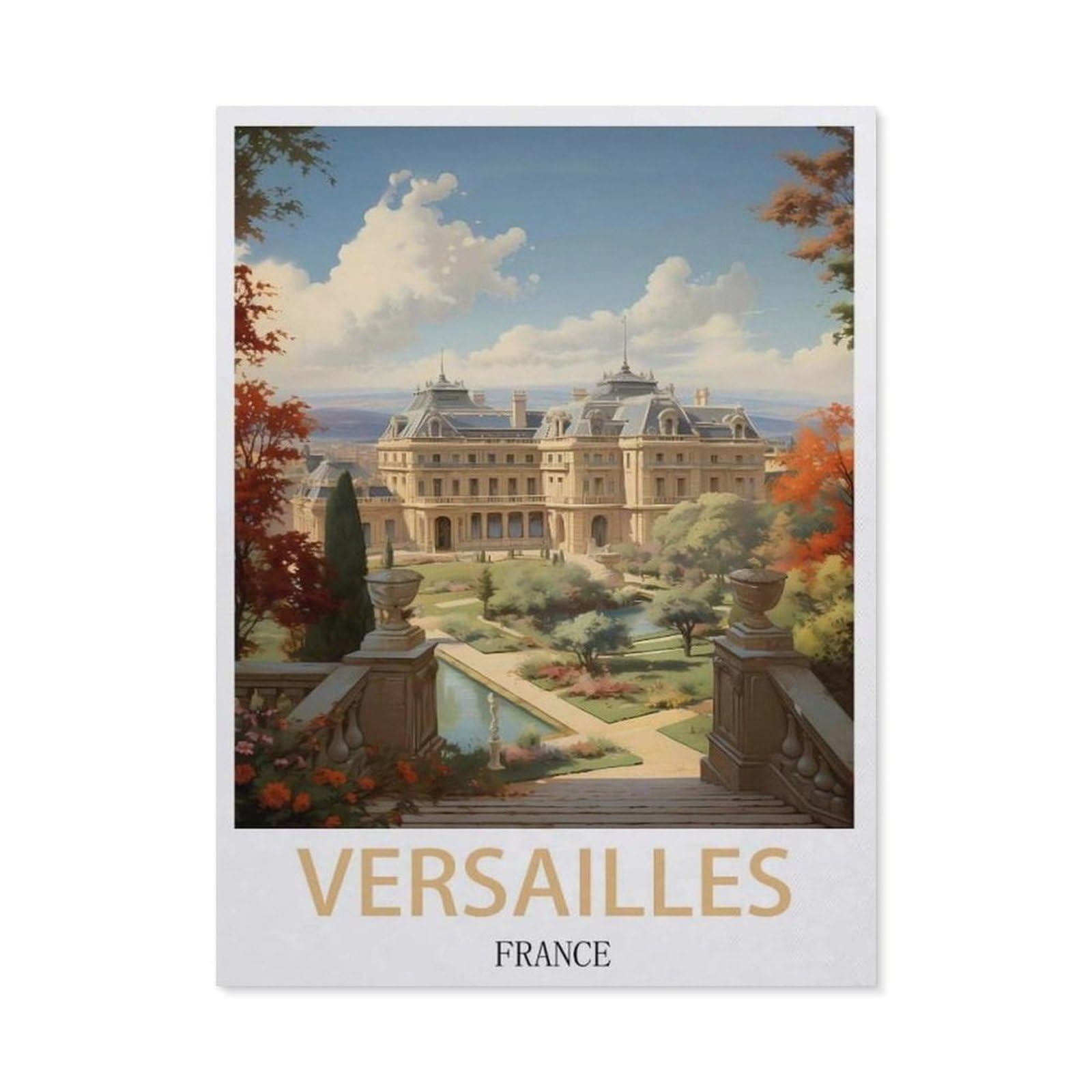Metal Tin Sign，Versailles France(20x30cm）