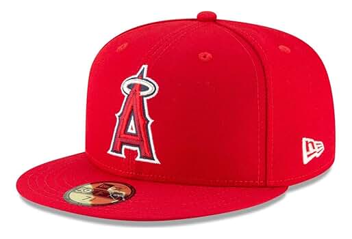 NEW ERA® × Standard California 59FIFTY California Angels New Era 59FIFTY Fitted Hat 7-1/8 Navy/Red