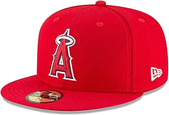 New Era 59FIFTY Los Angeles Angels Of Anaheim Game Authentic Collection On Field Fitted Hat Red - View #6