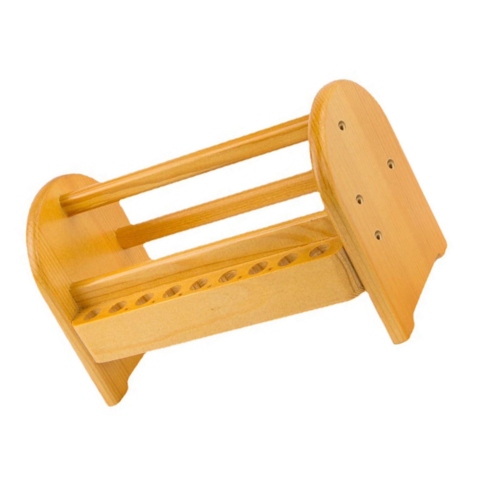 Hsioluted Multi Purpose Wood Tool Storage Rack Sturdy Construction For Eyewear Repair Set And Workshop Supplies Wood Tool Shelf