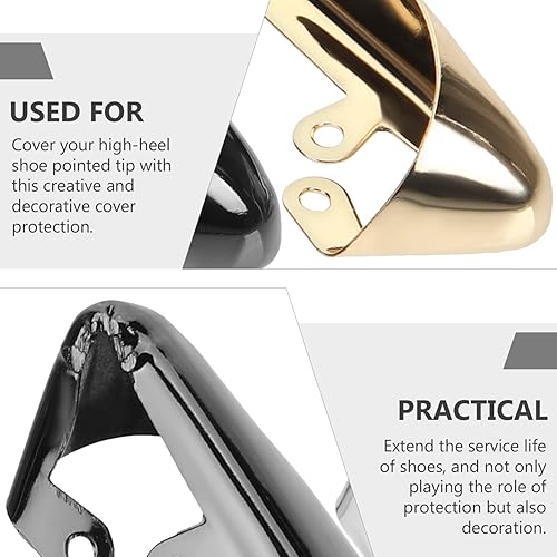 Miniatura 9 de USHOBE Force Fields - Protector de arrugas, 6 unidades, zapatos de metal, protector puntiagudo para zapatos de tacón alto, puntas para zapatos,