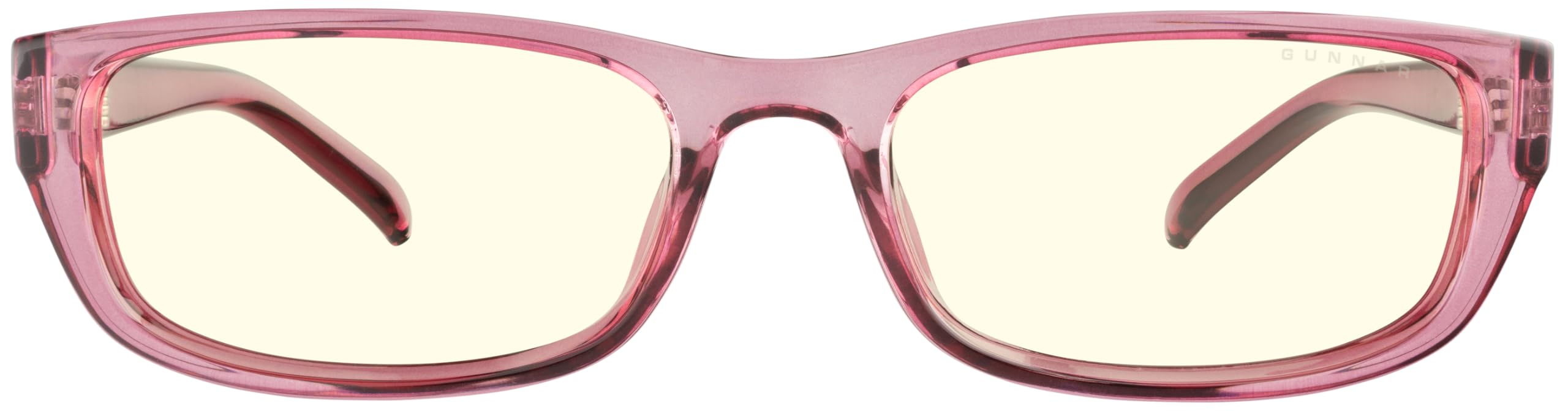 GUNNAR Womens Computer Glasses - Elin Plum Crystal Clear Lens - Blue Light Blocking Anti Glare