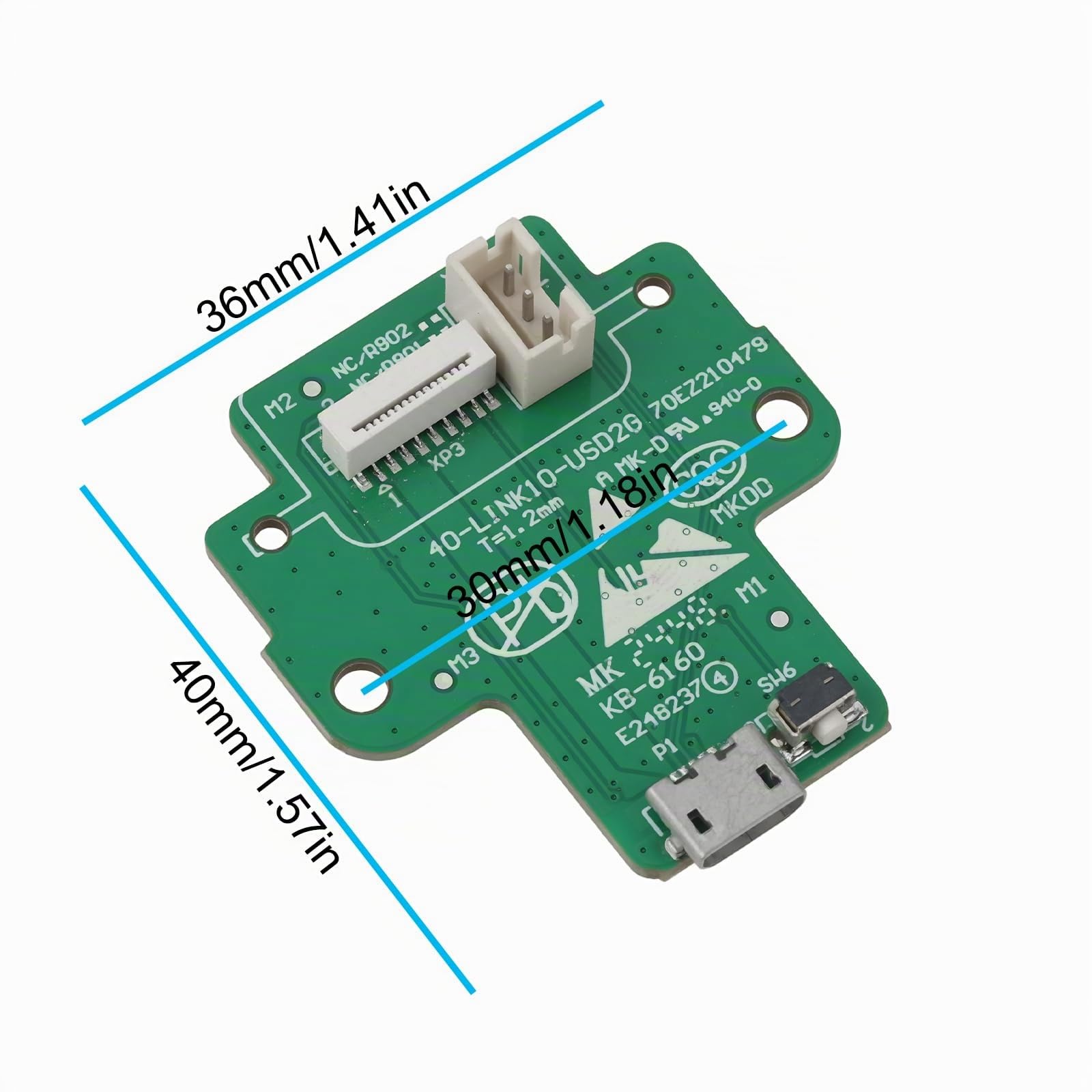 ECSiNG Module de Connecteur de Port de Charge Audio Bluetooth Compatible avec JBL Link 10