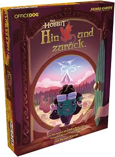 Asmodee Office Dog, Der Hobbit Hin und zurück, Familienspiel, 30 Minuten, für 1-4 Spieler, 10+ Jahre, Spiel auf Deutsch