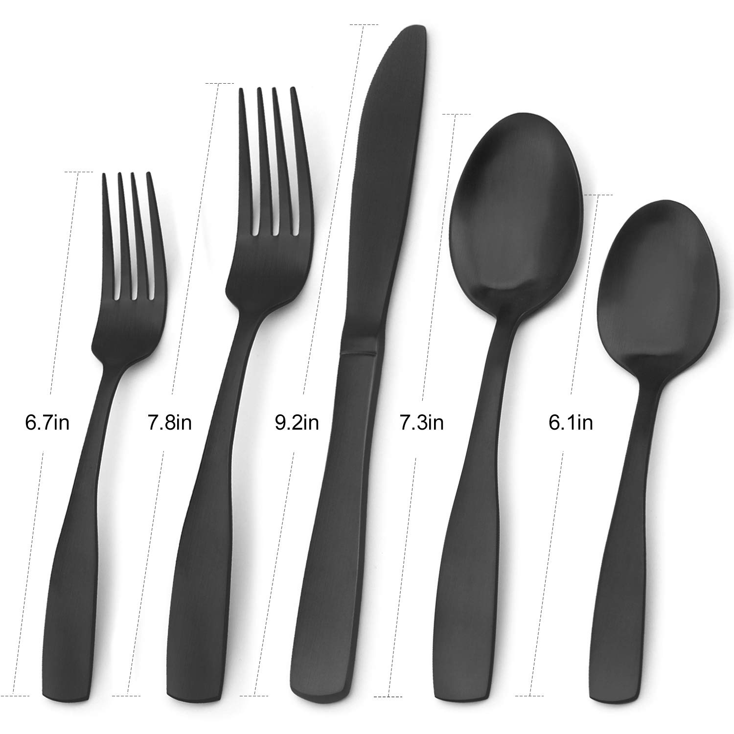 Silverware Set de cubiertos de acero inoxidable, vajilla para el hogar y el restaurante, apto para lavavajillas