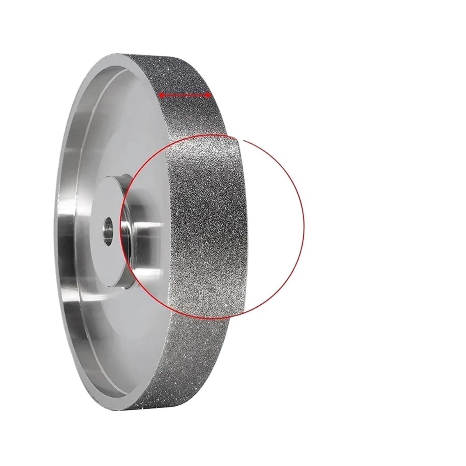 Compatible For BHBD-CBN Grinding Wheel, 6Inch Dia X 1Inch Wide, With 1/2Inch Arbor, Diamond Grinding Wheel For Sharpening HSS