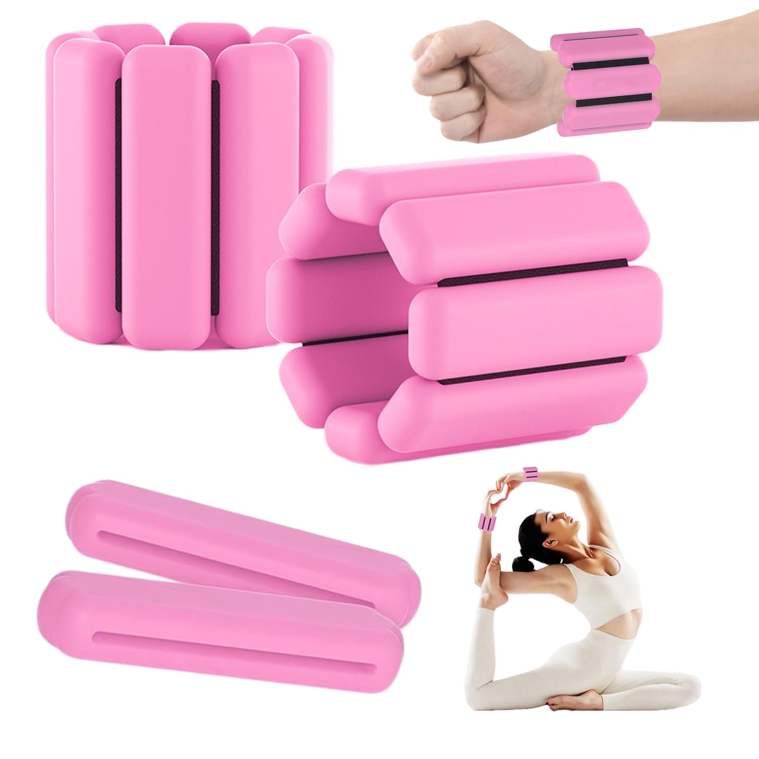 Polsini Con Pesi Regolabili Per Caviglia E Polso - Set Da 2 Pezzi | Ideali Per Bambini, Danza, Fitness E Jogging