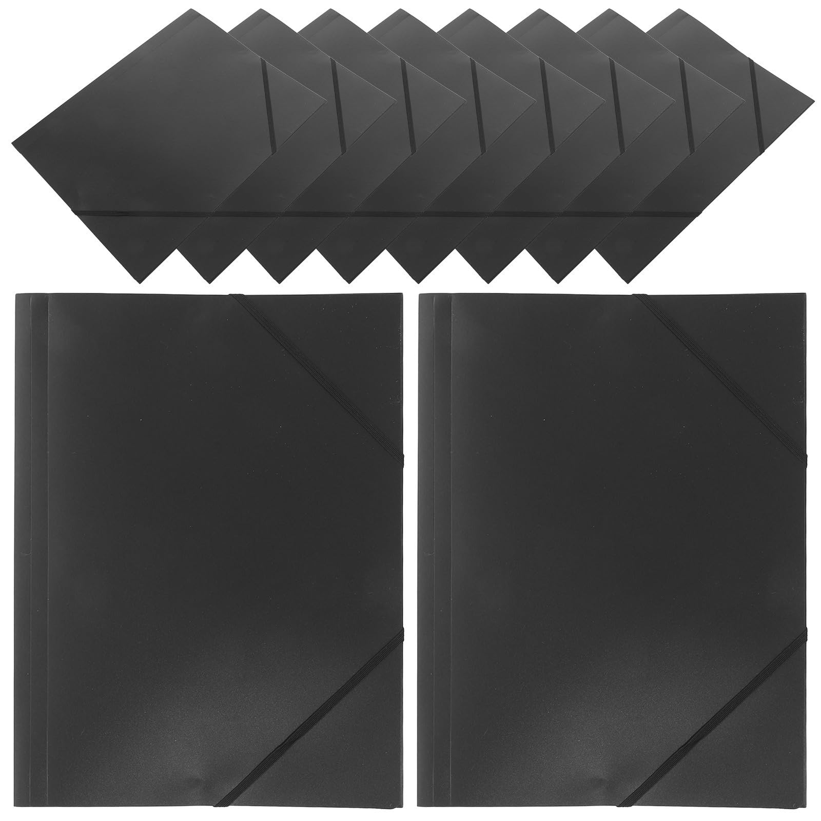 SHINEOFI 10 Unidades Carpeta de Archivo con Cuerda Elástica Diseño Plegable Tridimensional para Organización de Documentos