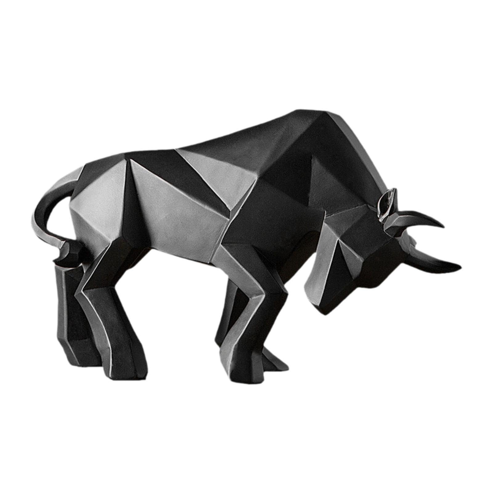 TWISAXC Farm Animal Sculpture Bedroom Living Room Craft for Creative Bull Statue For Entrance Or Table Centerpiece Display Statue