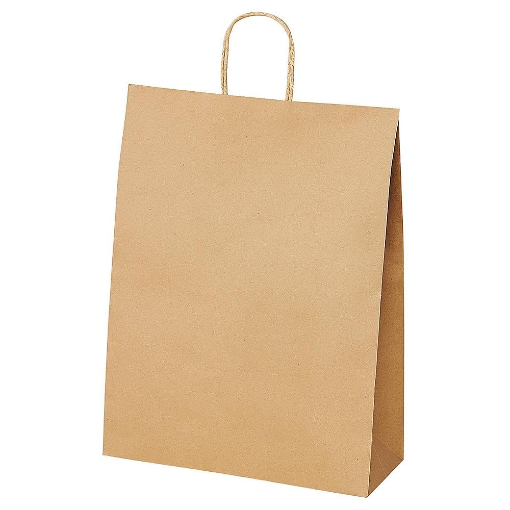 Amazon | 店研創意 手提紙袋 丸ヒモ 再生紙タイプ 幅38×奥行15×高さ